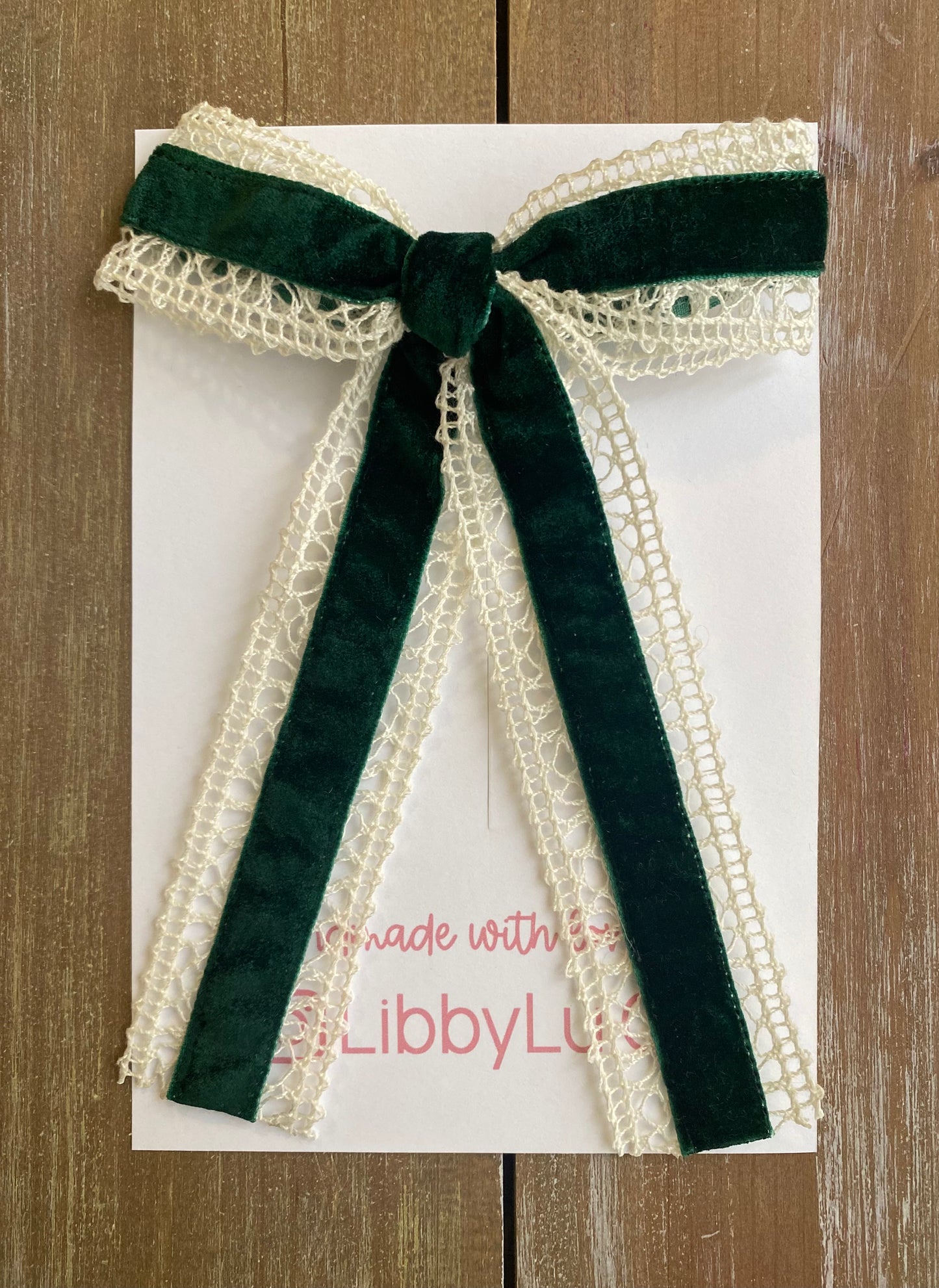 Deep Green Velvet & Lace