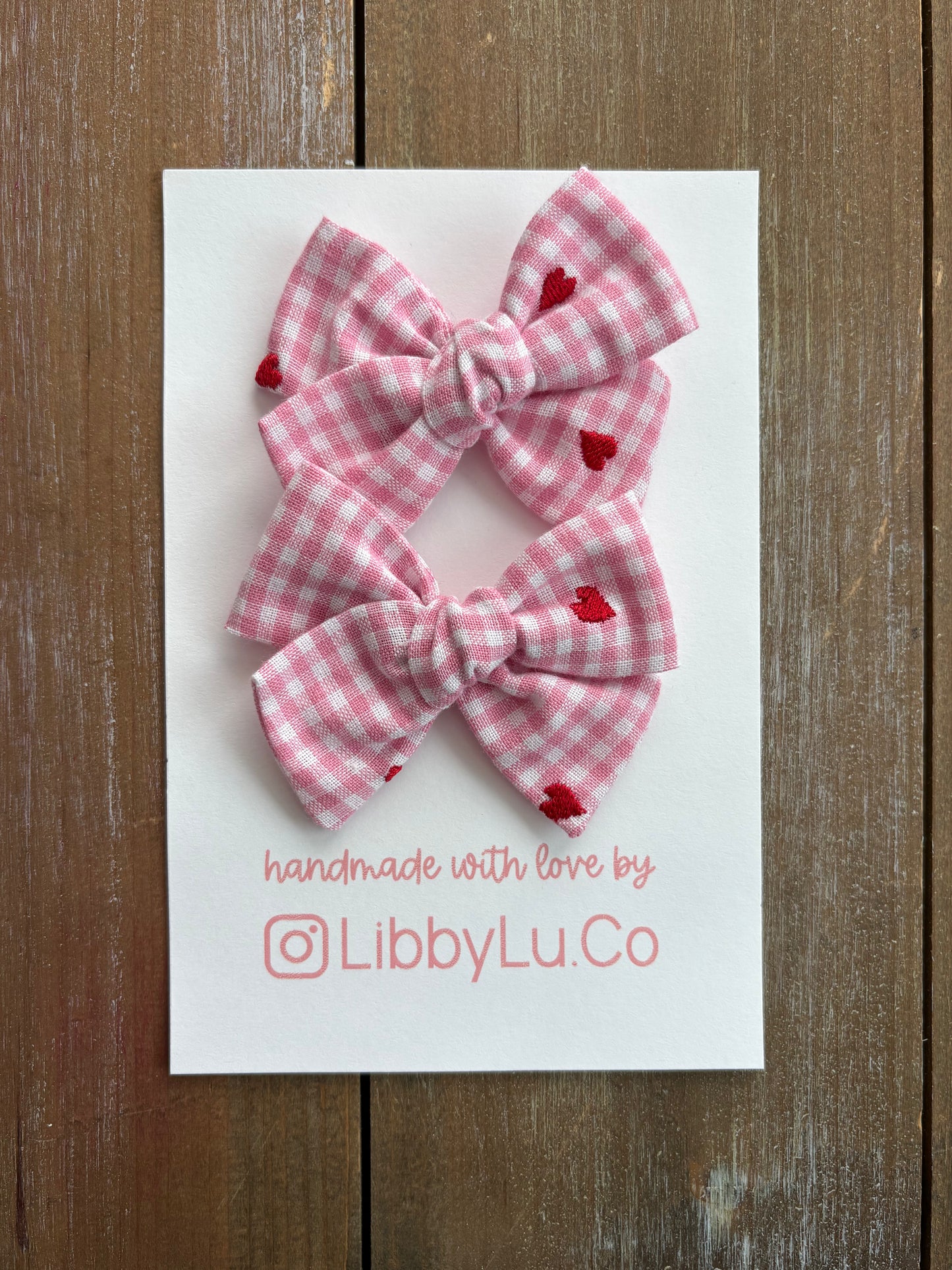 Gingham and Mini Hearts