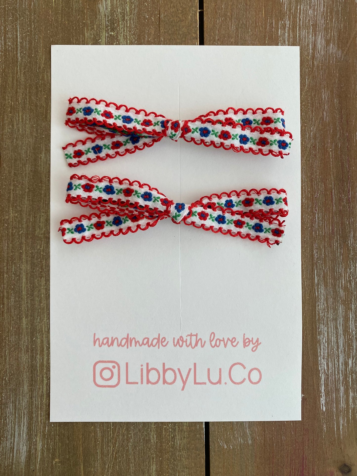 Patriotic Floral Ribbon