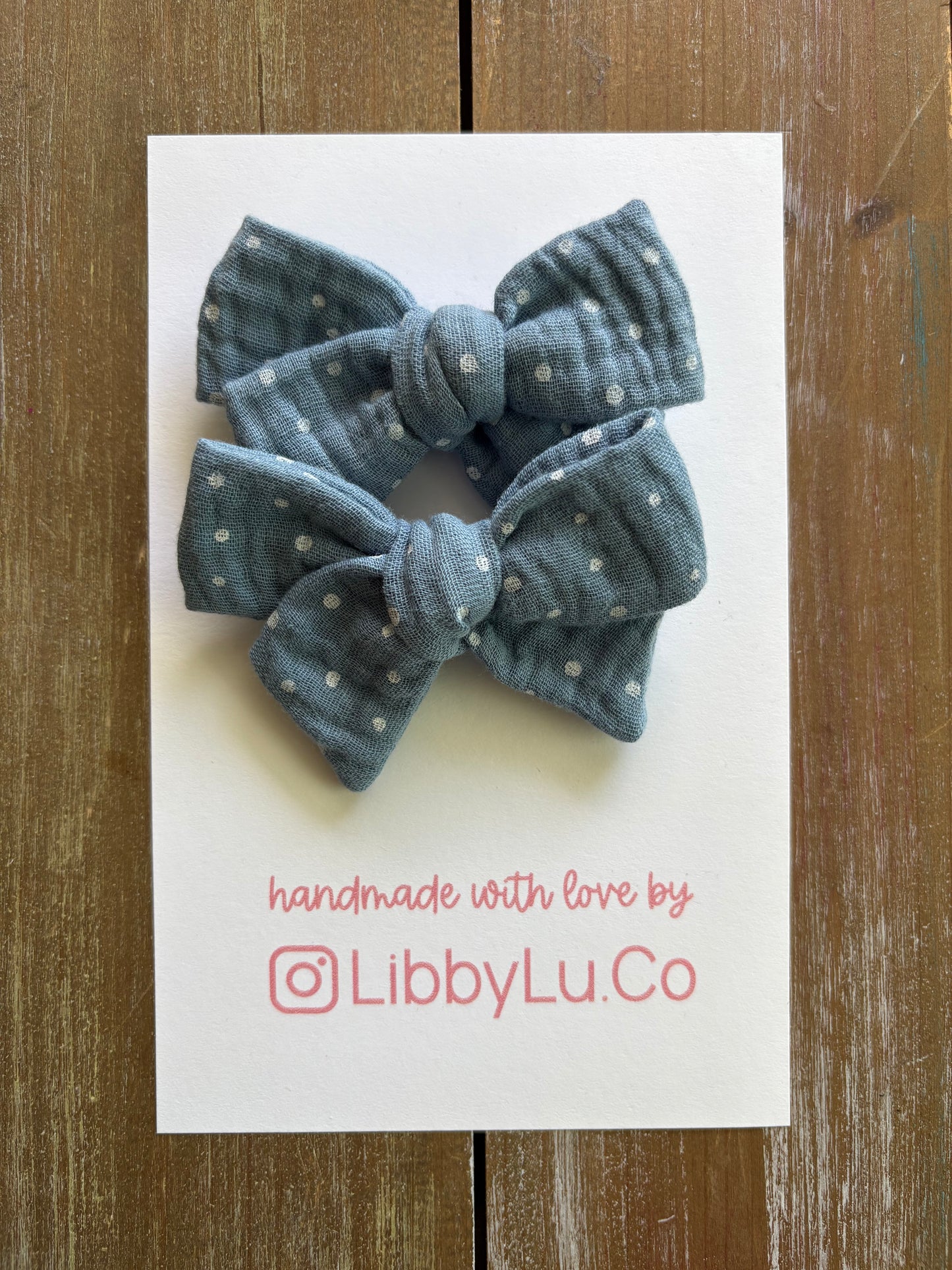 Vintage Blue Dots