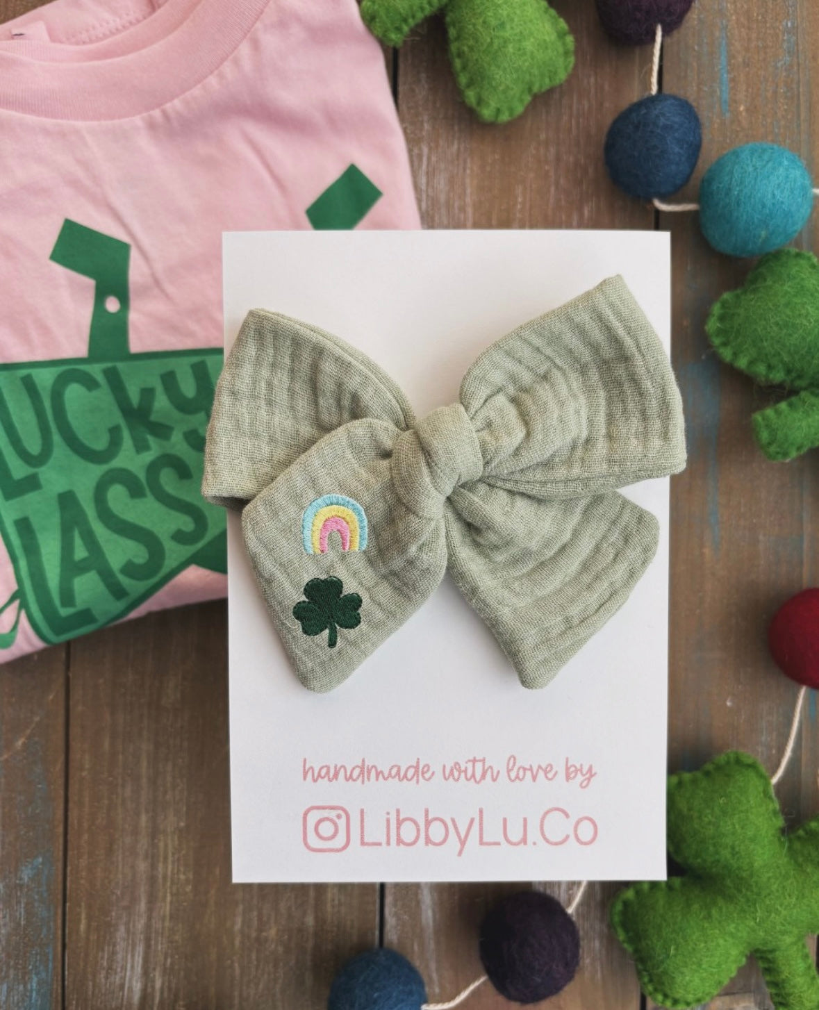 Embroidered Lucky Shamrock