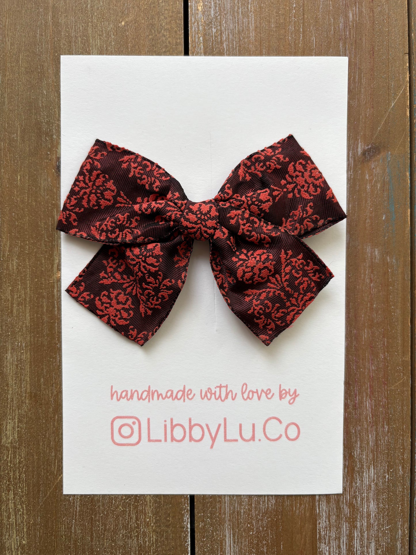 Holly Jolly - Embellished Burgundy