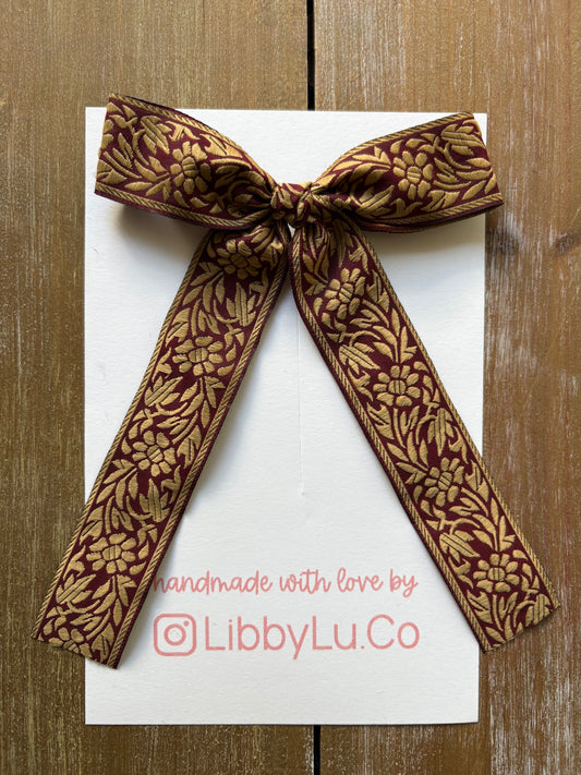 Joy to the World - Burgundy & Gold