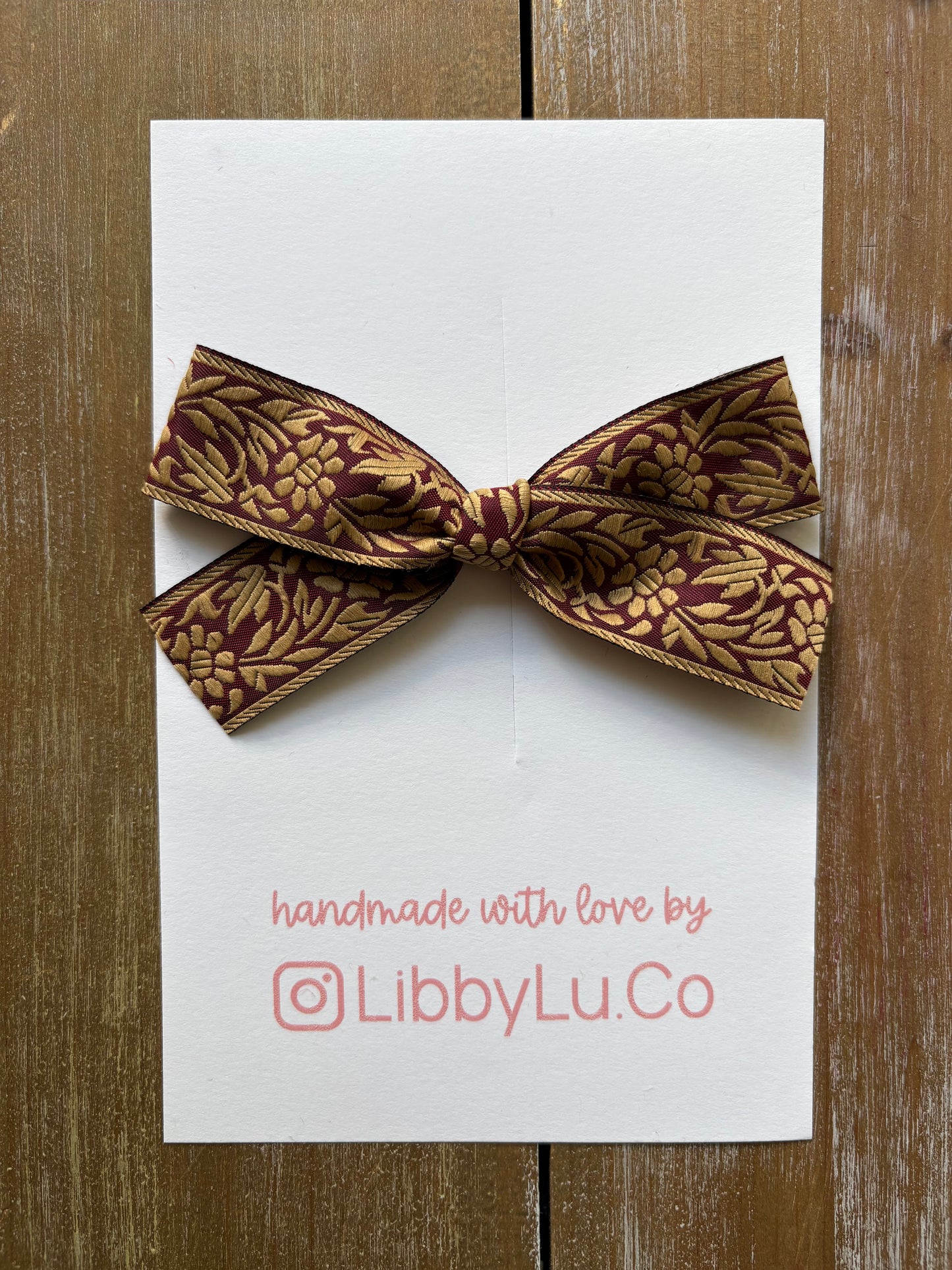 Joy to the World - Burgundy & Gold