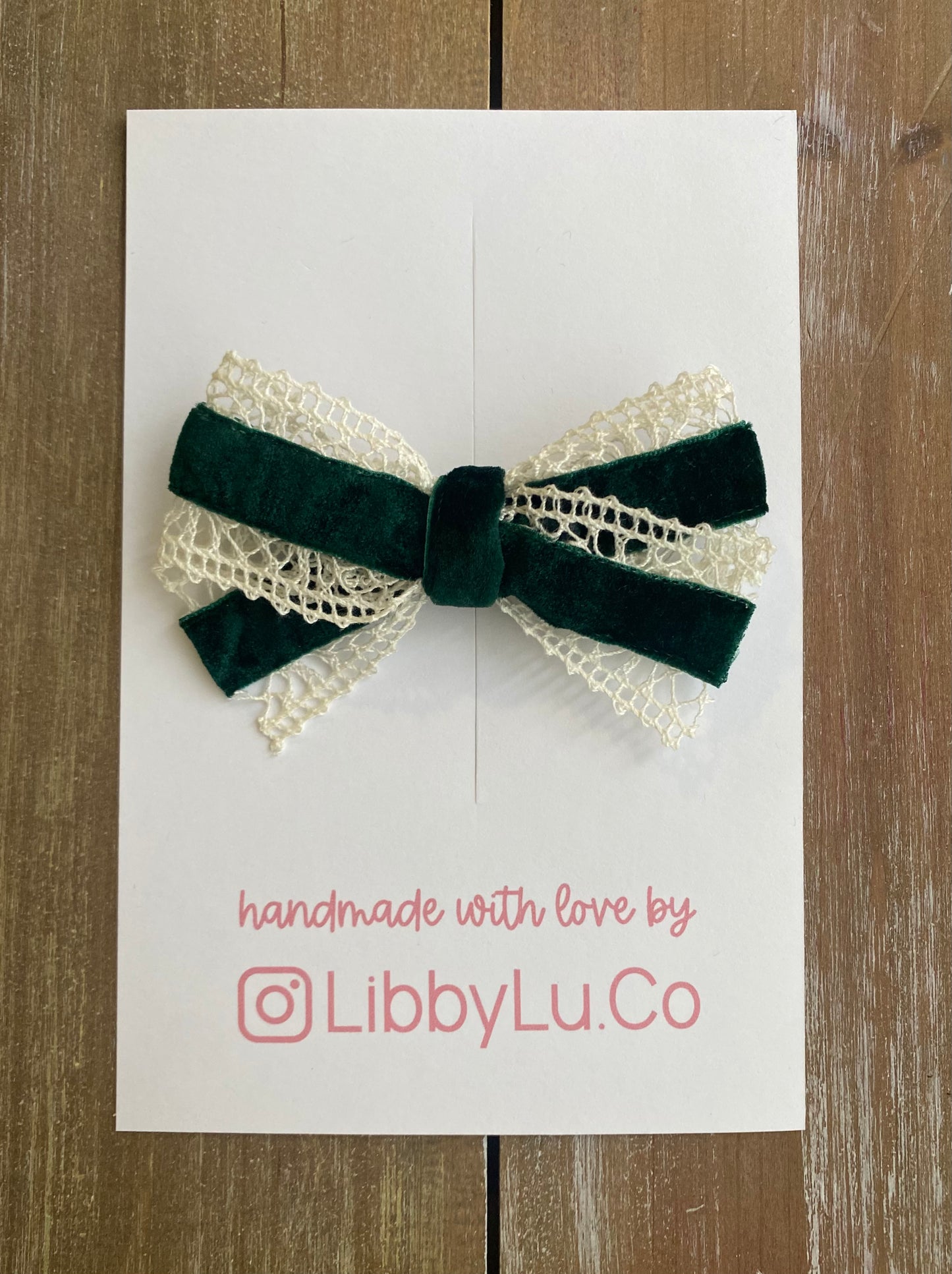 Deep Green Velvet & Lace