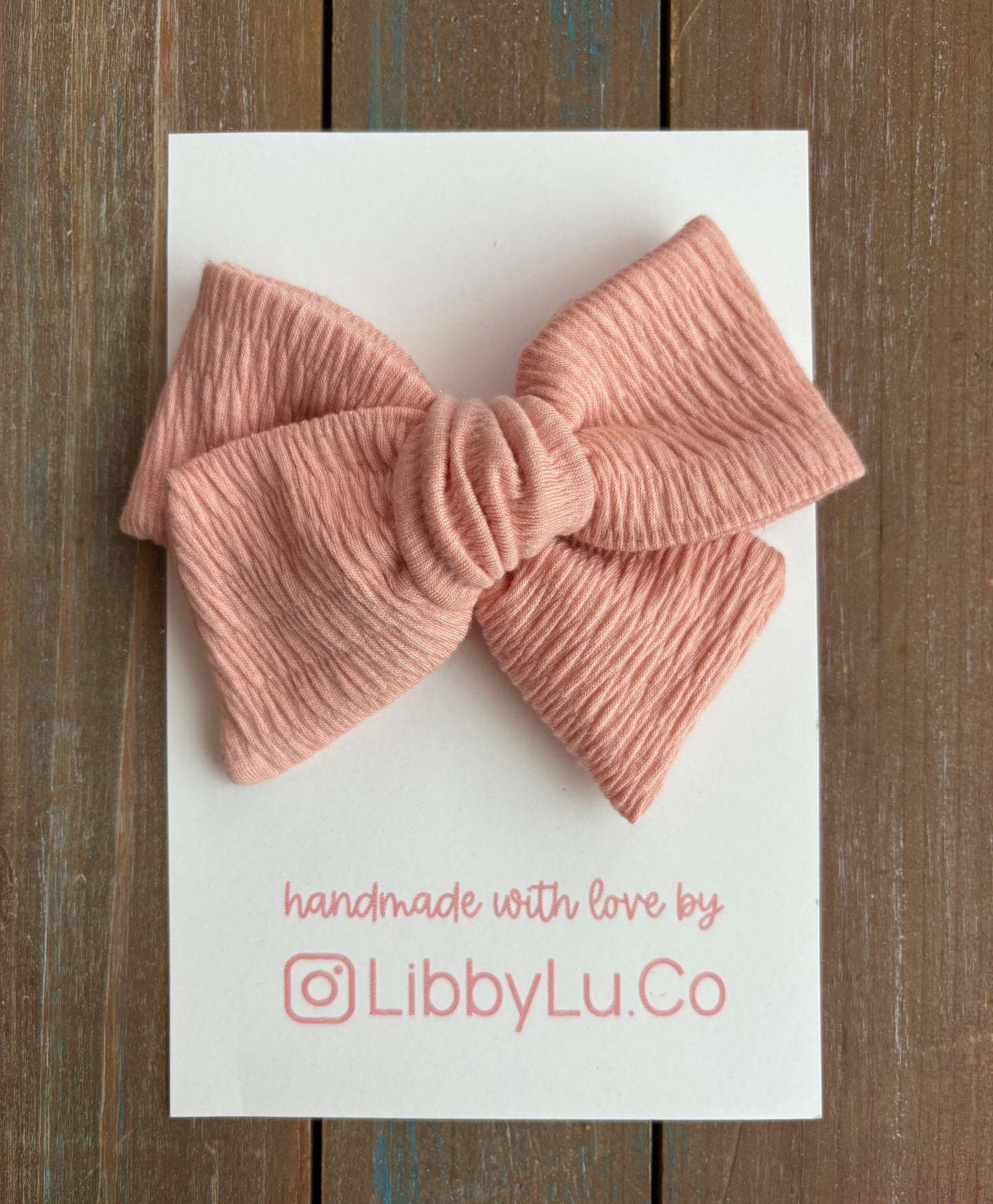 Peach Jersey Ribbed