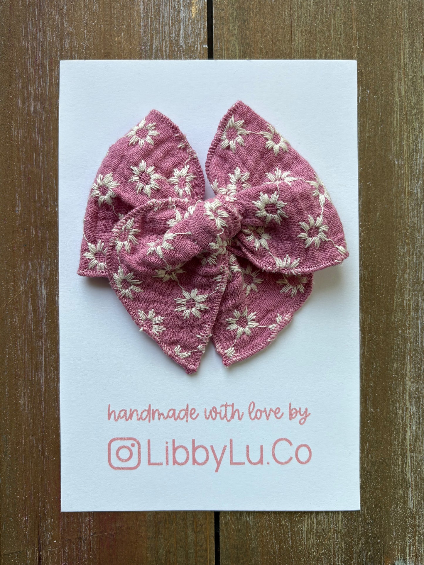 Magenta Floral Embroidered Muslin