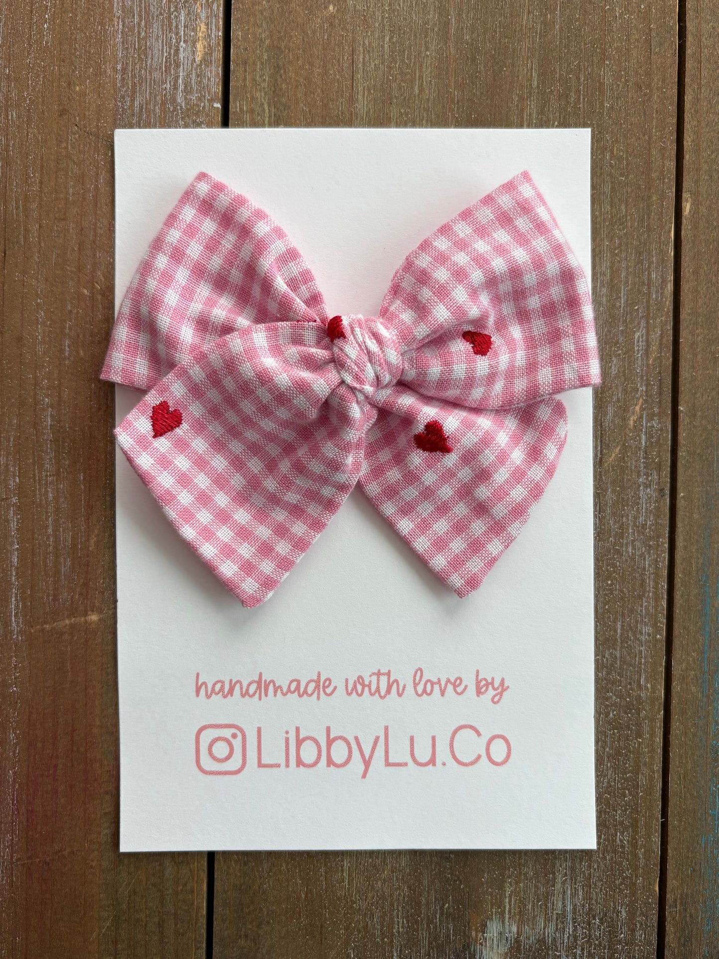 Gingham and Mini Hearts