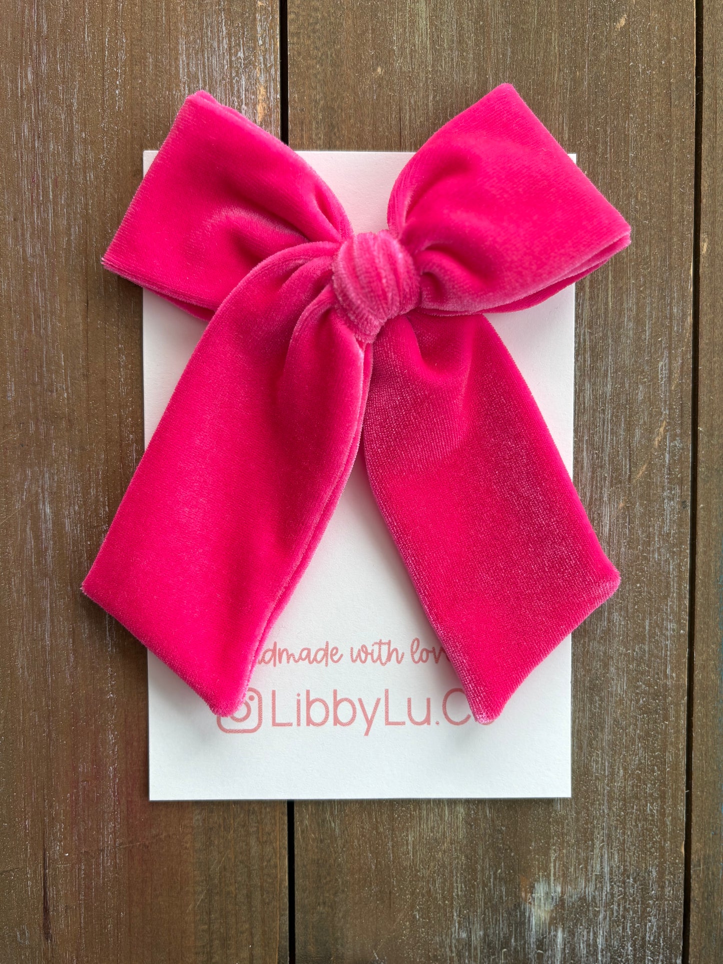 Hot Pink Velvet