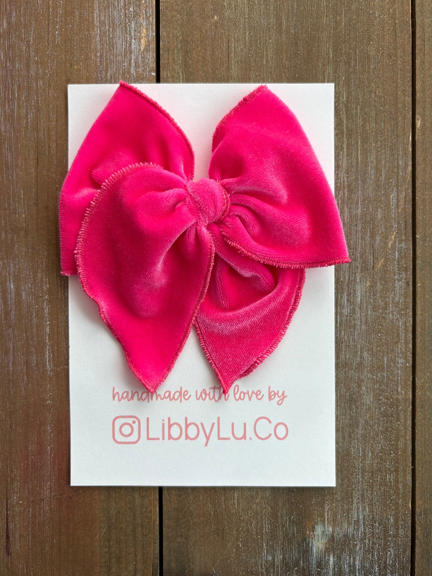 Hot Pink Velvet