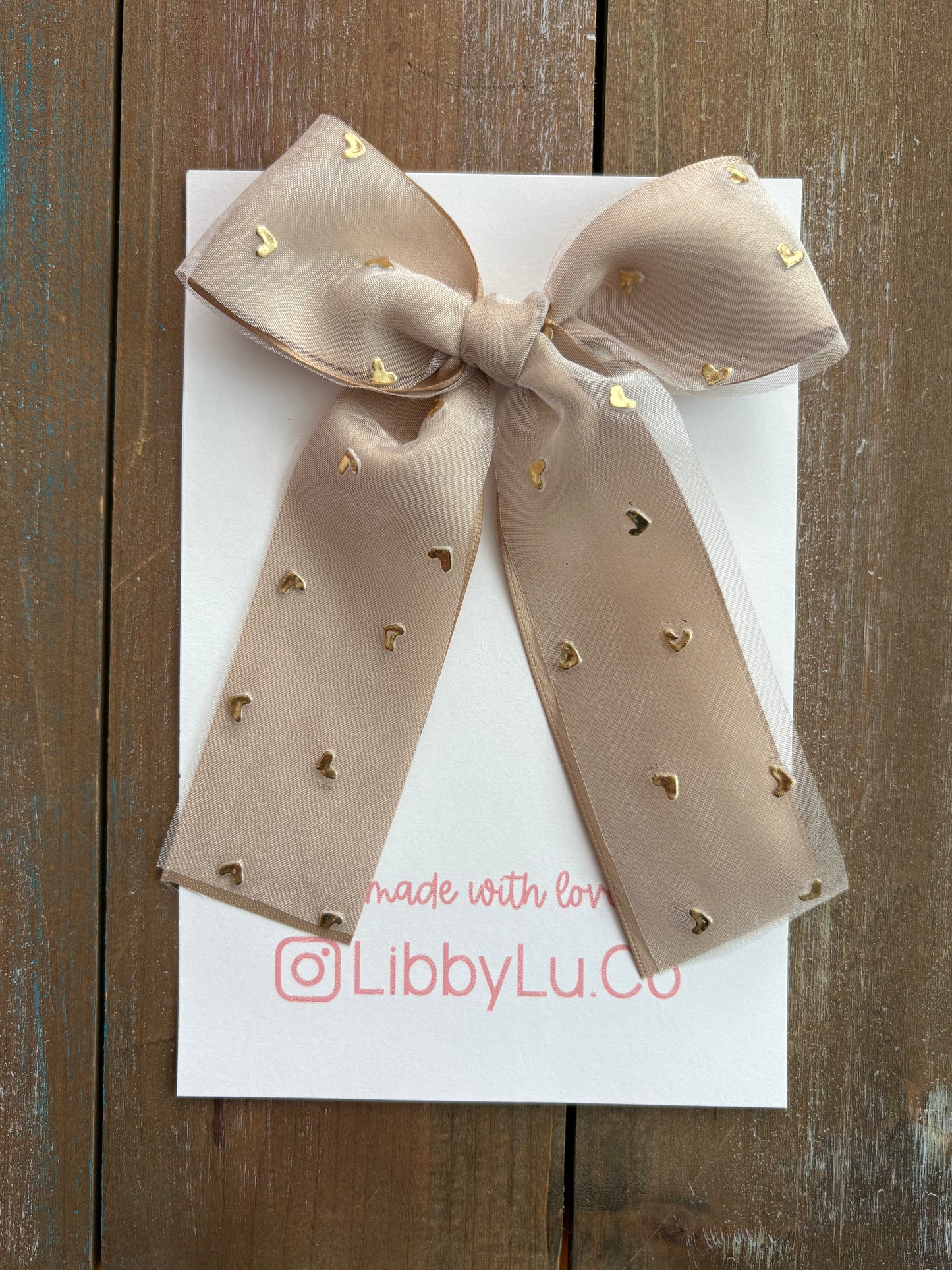 Gold Hearted Tulle