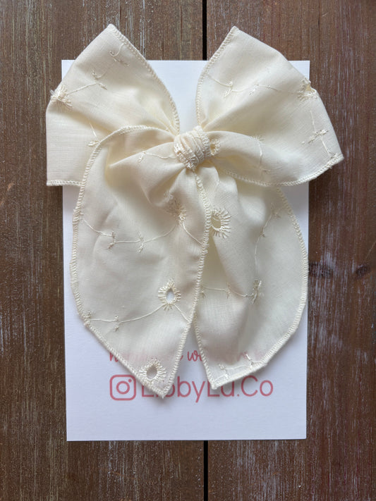 Buttercream Embroidered