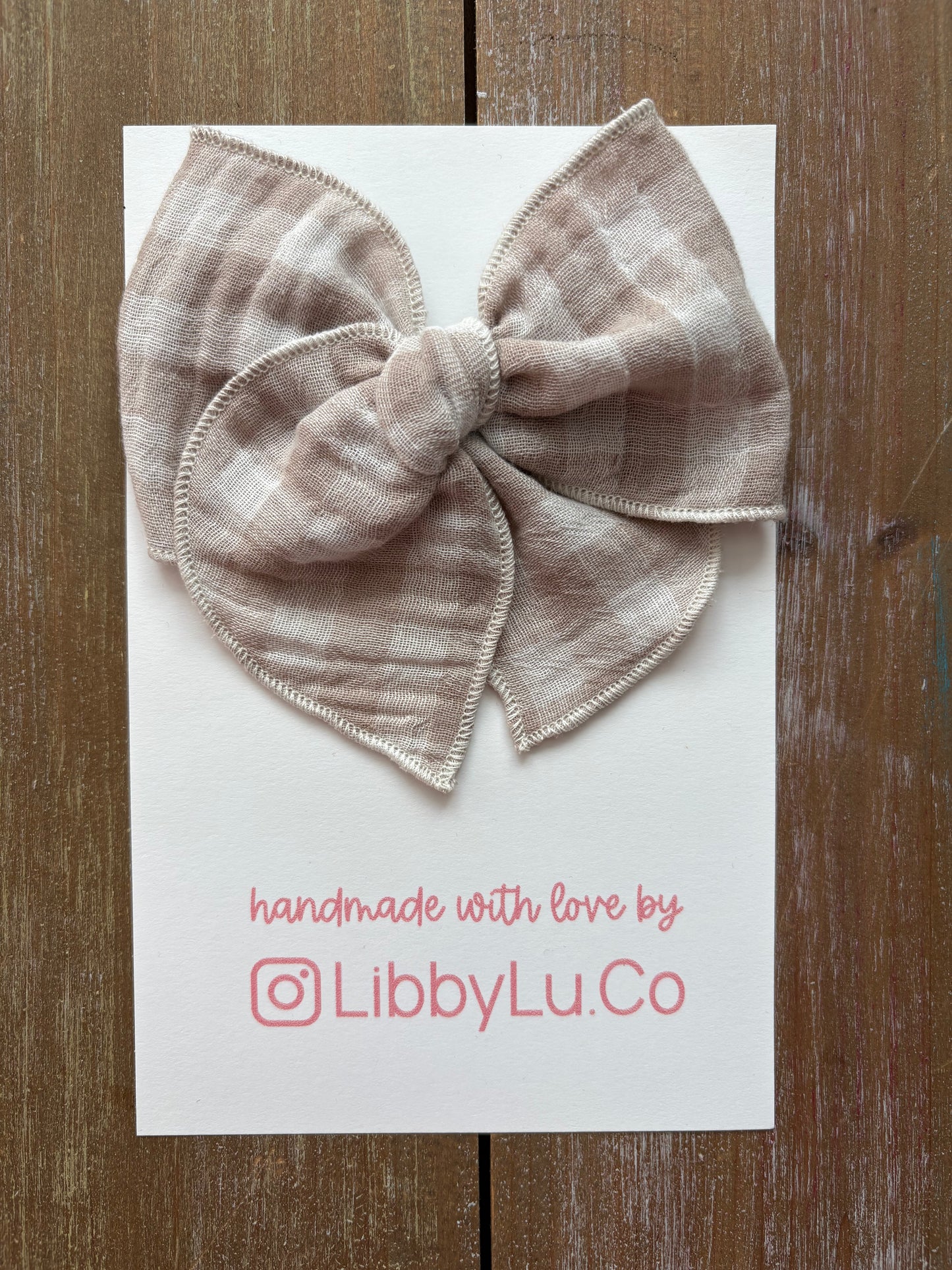 Taupe Gingham