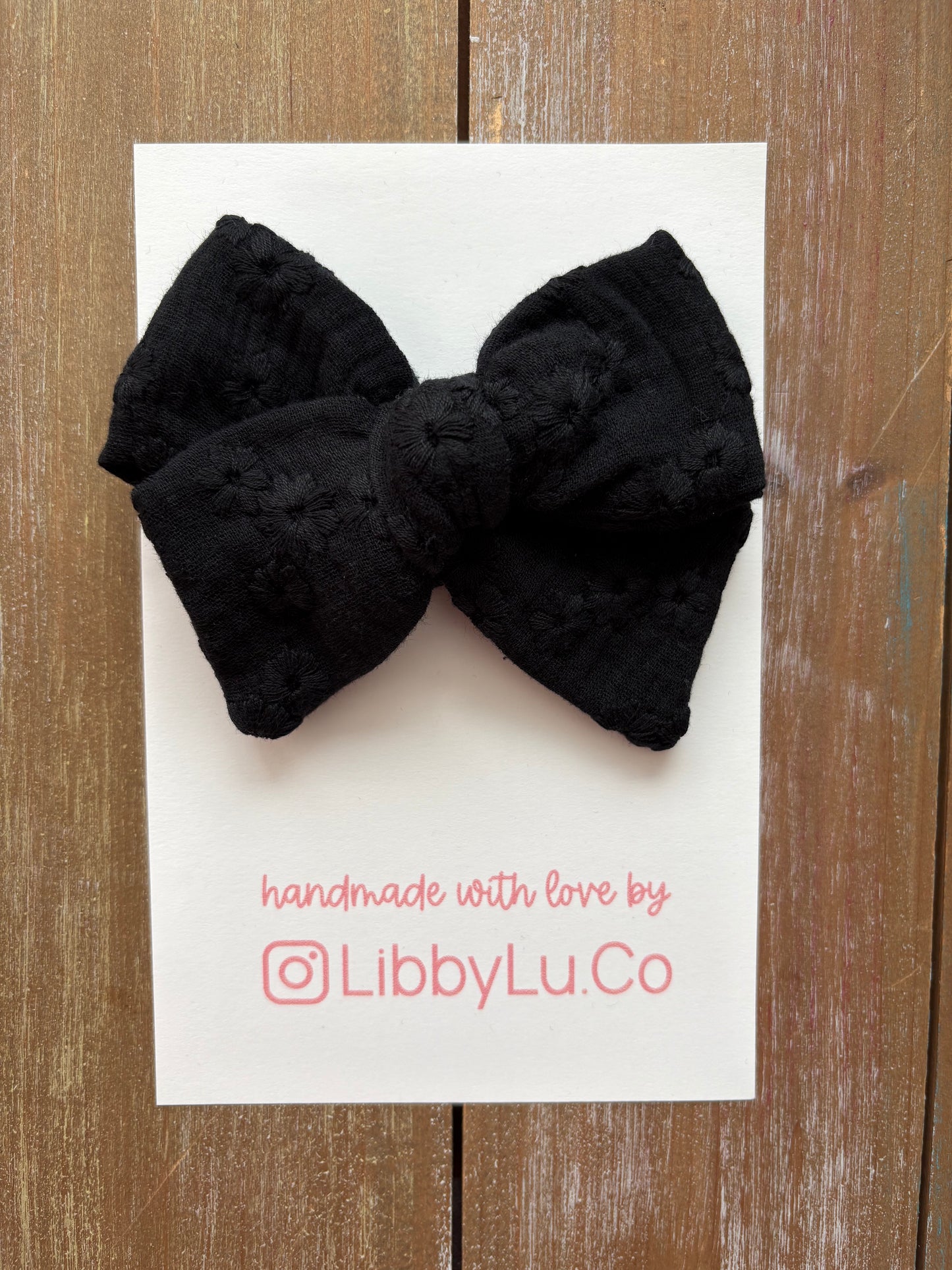 Black Embroidered