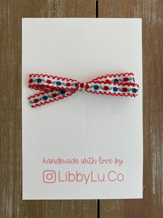 Patriotic Floral Ribbon