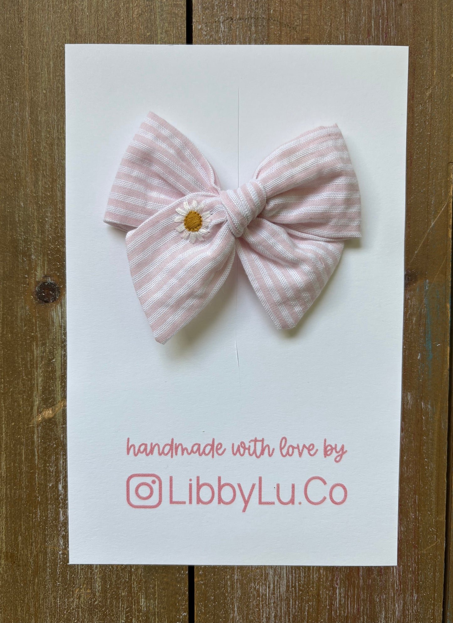 Daisies & Pink Stripes