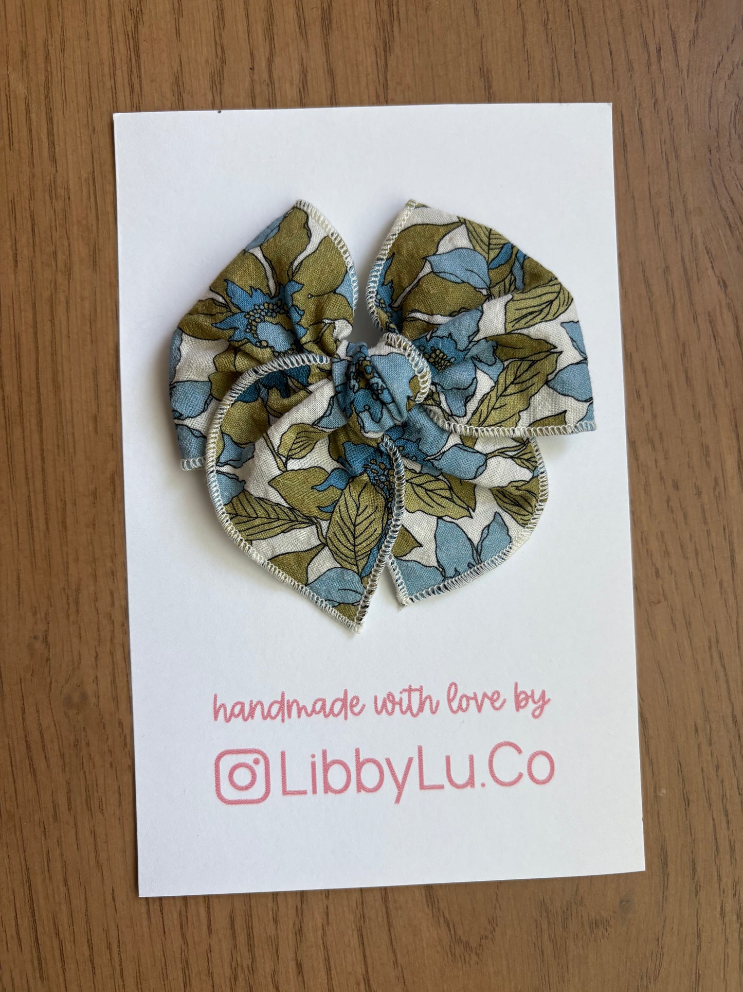Tropical Florals (Olive + Denim)