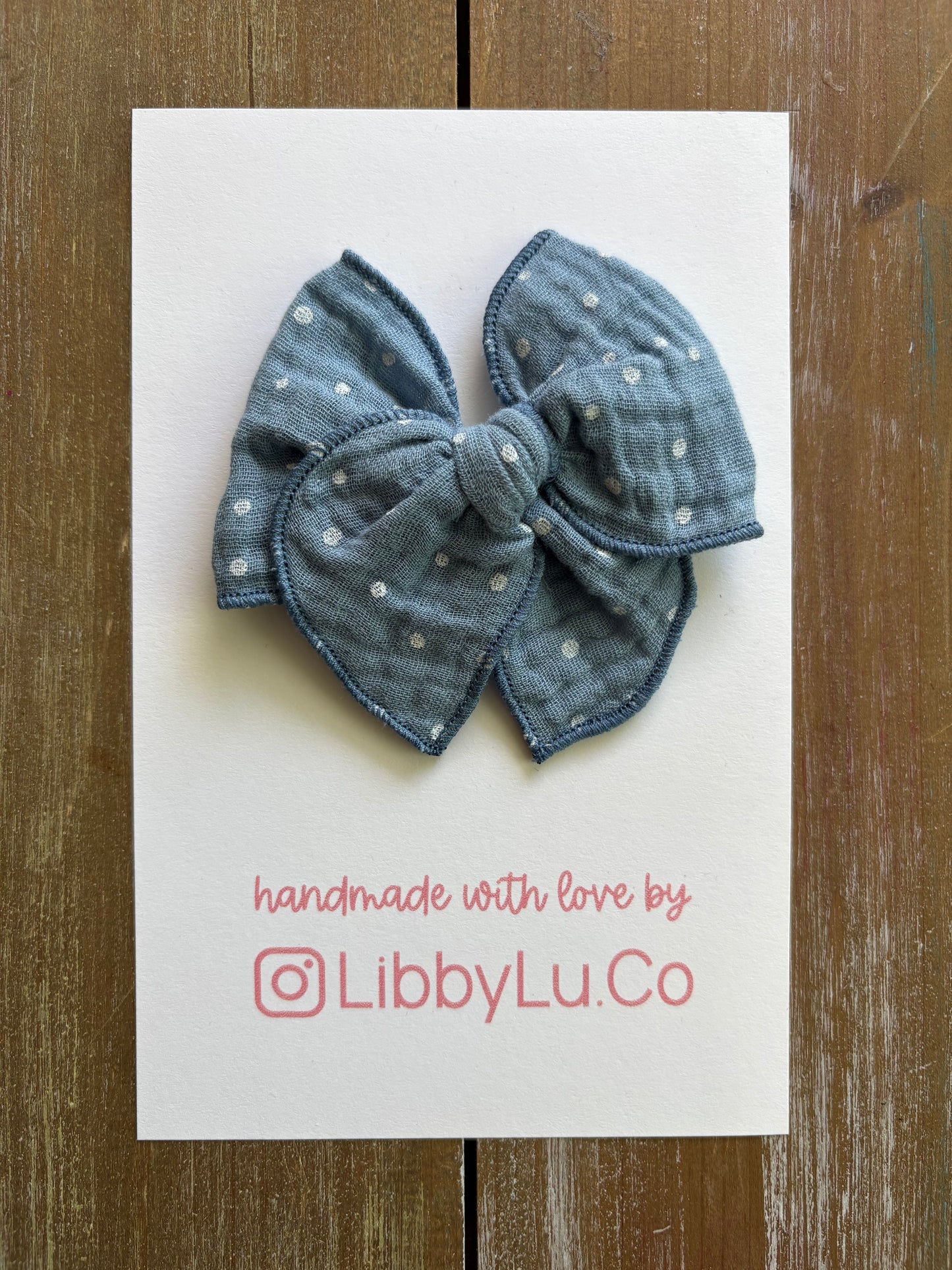 Vintage Blue Dots