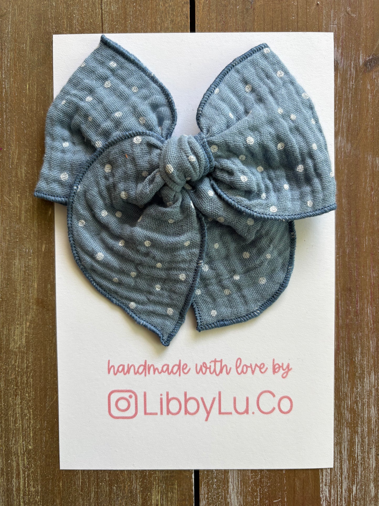 Vintage Blue Dots